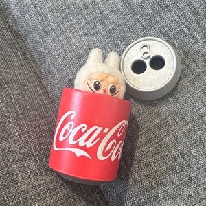 Coca-Cola Red Can with Plush Character
